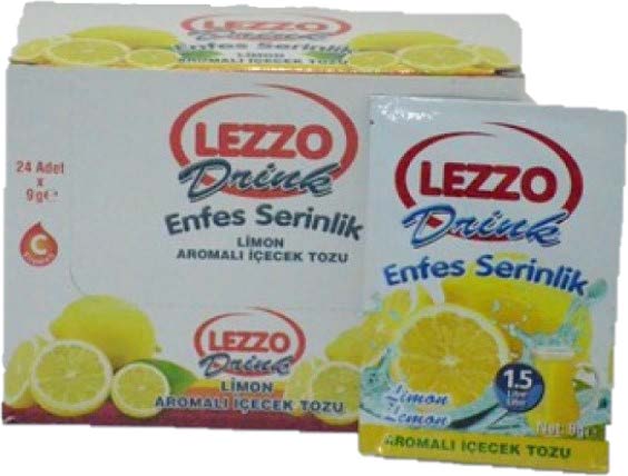 LEZZO Toz içecek Limon, Portakal, Vişne, Şeftali