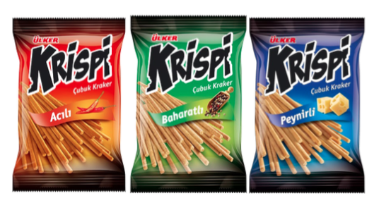 ÜLKER Krispi Acılı, Baharatlı, Peynirli