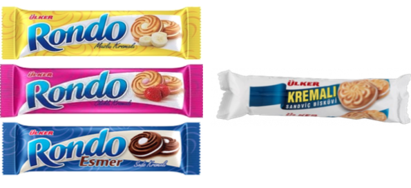ÜLKER Rondo Muz, Çilek, Esmer ÜLKER Kremalı